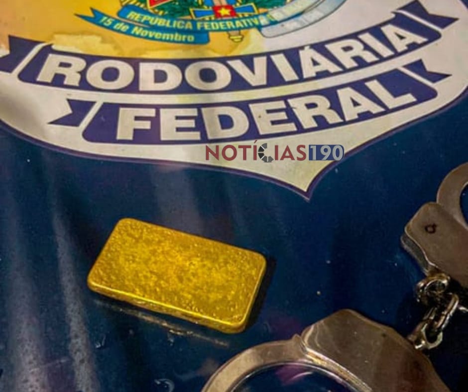 Em Porto Velho, PRF apreende ouro sendo transportado ilegalmente