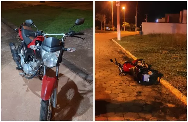 Motociclista de Pimenta vem empinar em Espigão e acaba detido pela PM.