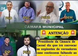 Corá determina desconto em salário de vereadores aliados de prefeito e discurso de convocação de suplentes agita Cacoal