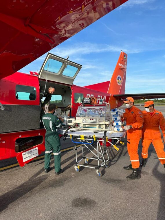 Grupamento de Operações Aéreas do Bombeiro Militar de Rondônia realiza transporte aeromédico para todo Brasil