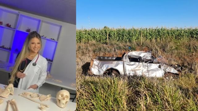 Estudante de medicina de 23 anos morre após perder controle e capotar caminhonete em rodovia