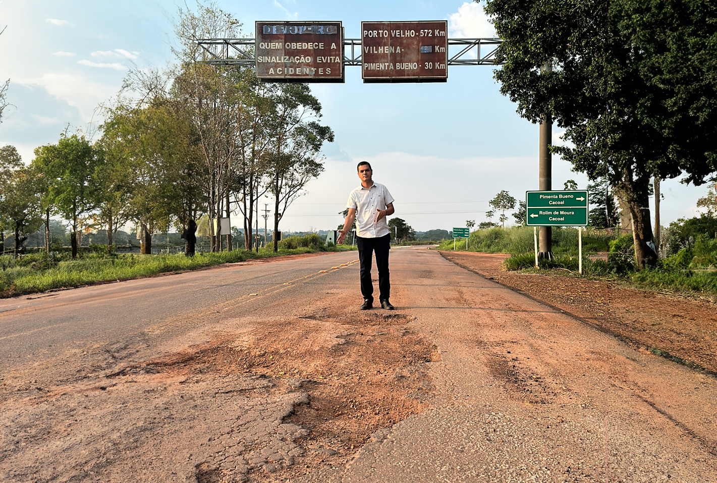 Deputado Cássio Gois solicita recuperação de trechos críticos da RO-489