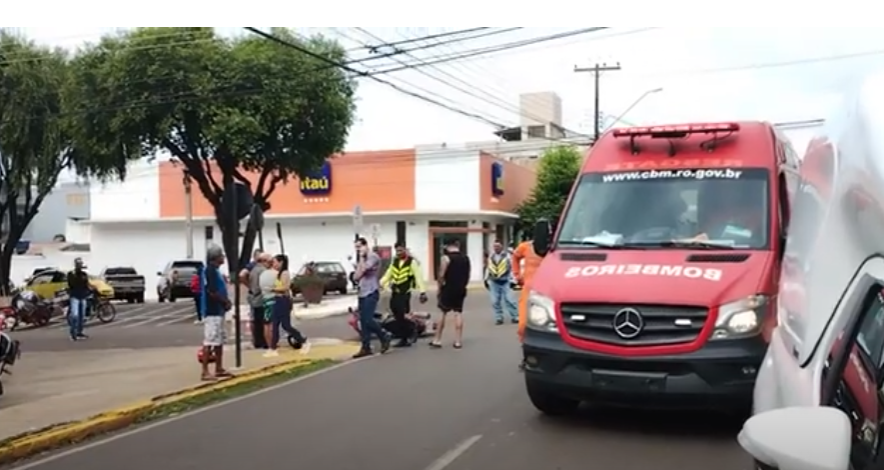 Acidente na avenida Guaporé