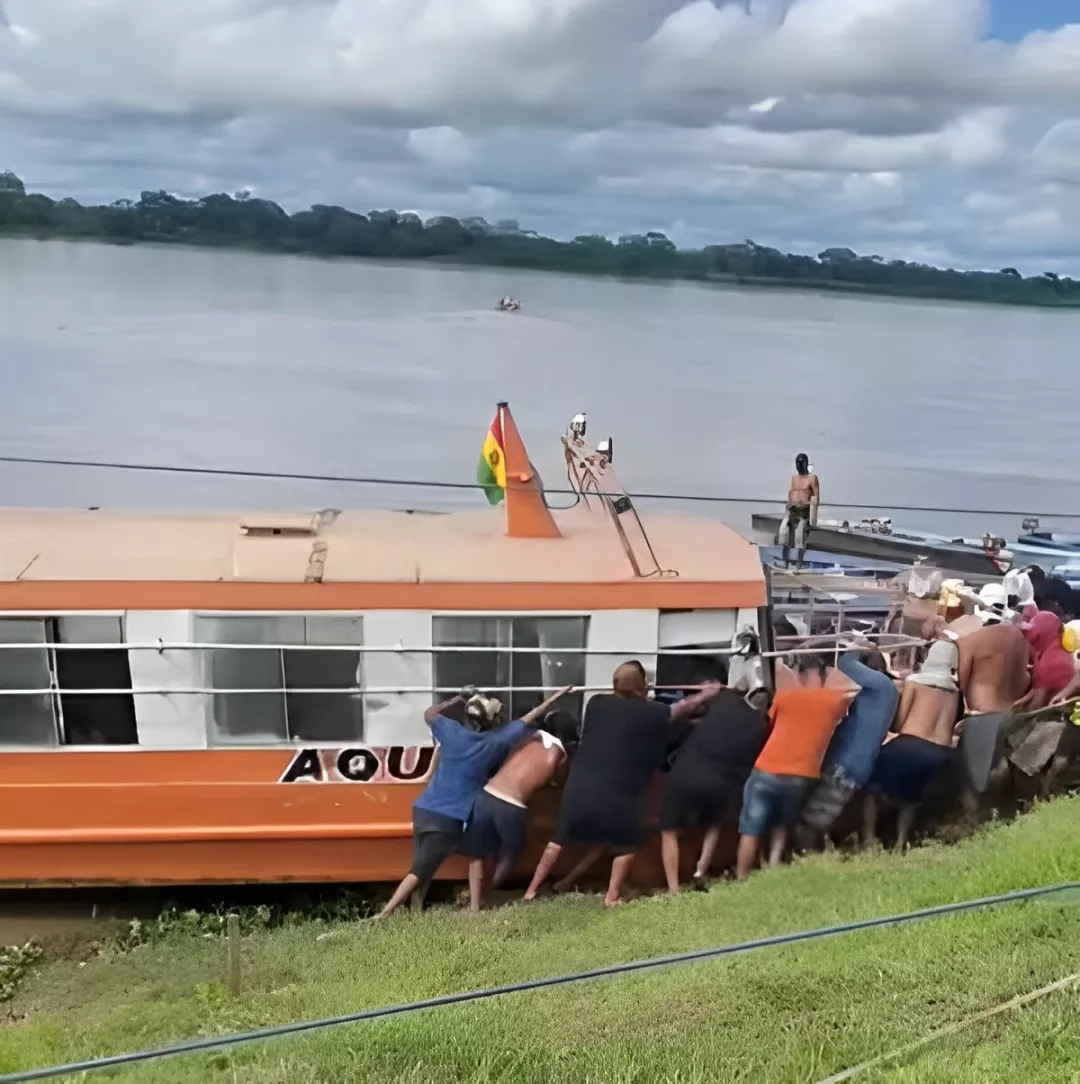 Porto fluvial que liga Brasil e Bolívia em RO é fechado após embarcação brasileira ser ‘sequestrada’ em protesto