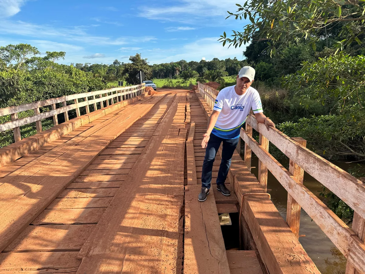 Deputado Cássio Gois solicita nova ponte na Estrada da Figueira, que liga Cacoal e Espigão D’Oeste