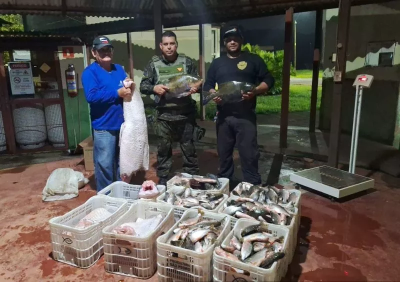 Polícia Ambiental apreende 300 kg de pescado irregular na zona rural de Porto Velho