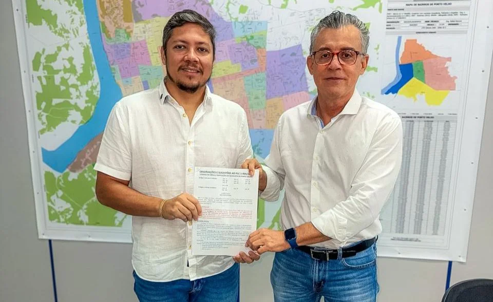 Vereador Zé Paroca e secretário da Semdec discutem ajustes no novo Código de Obras e Edificações de Porto Velho