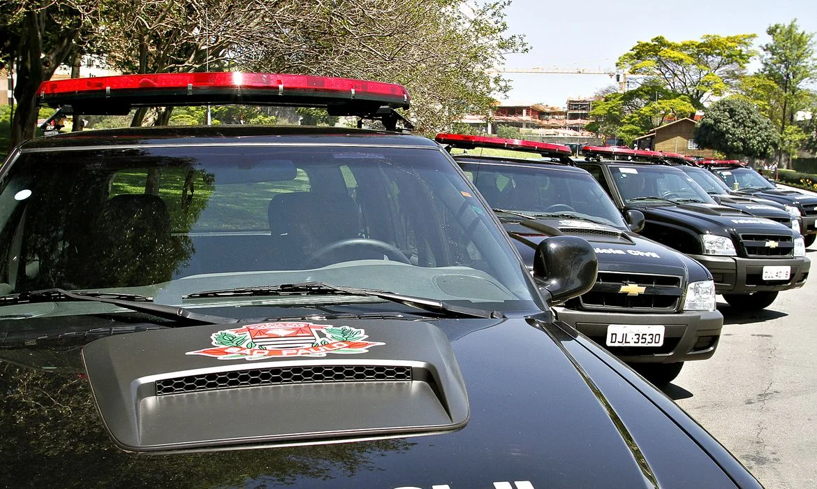 Viaturas da polícia civil de São Paulo