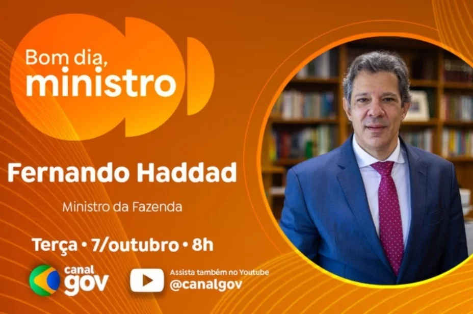 Haddad detalha projeto que isenta do IR quem ganha até R$ 5 mil no “Bom dia, Ministro” desta terça (7/10)