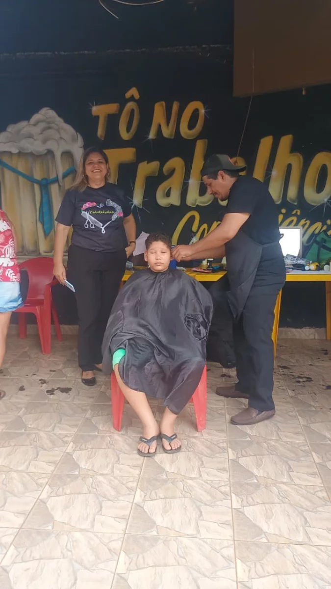 Ação solidária do Dia das Crianças reúne aproximadamente 100 crianças com apoio do vereador Gedeão Negreiros no Bairro Lagoinha